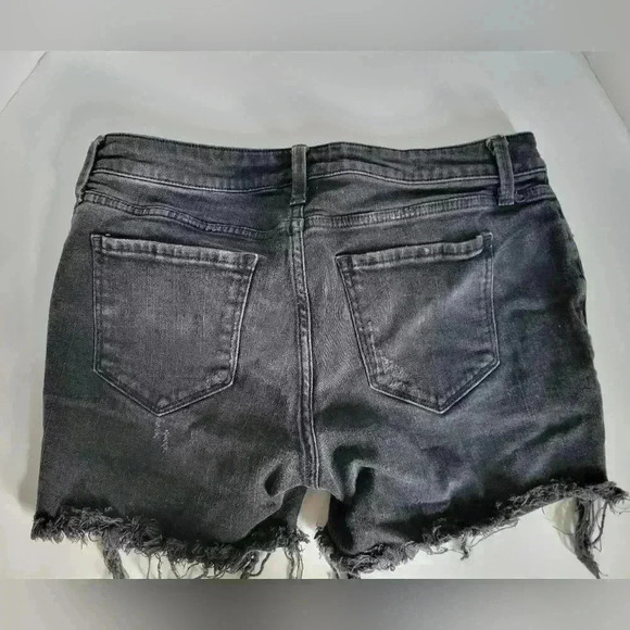 Arizona Black Cut Off Ripped Shorts - Picture 2 of 6